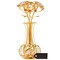 Matashi 24K Gold Plated Flowers Bouquet And Vase W/ Pink And Clear Crystals 24K Gold-Plated Table Top Decorations